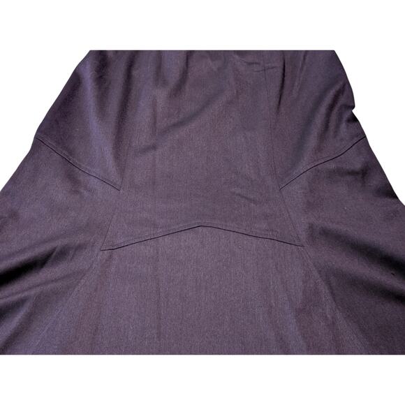 Talbot's Purple Wool Stretch Fully Lined Panel Flare Skirt Women's Plus Size 12W - Picture 10 of 13
